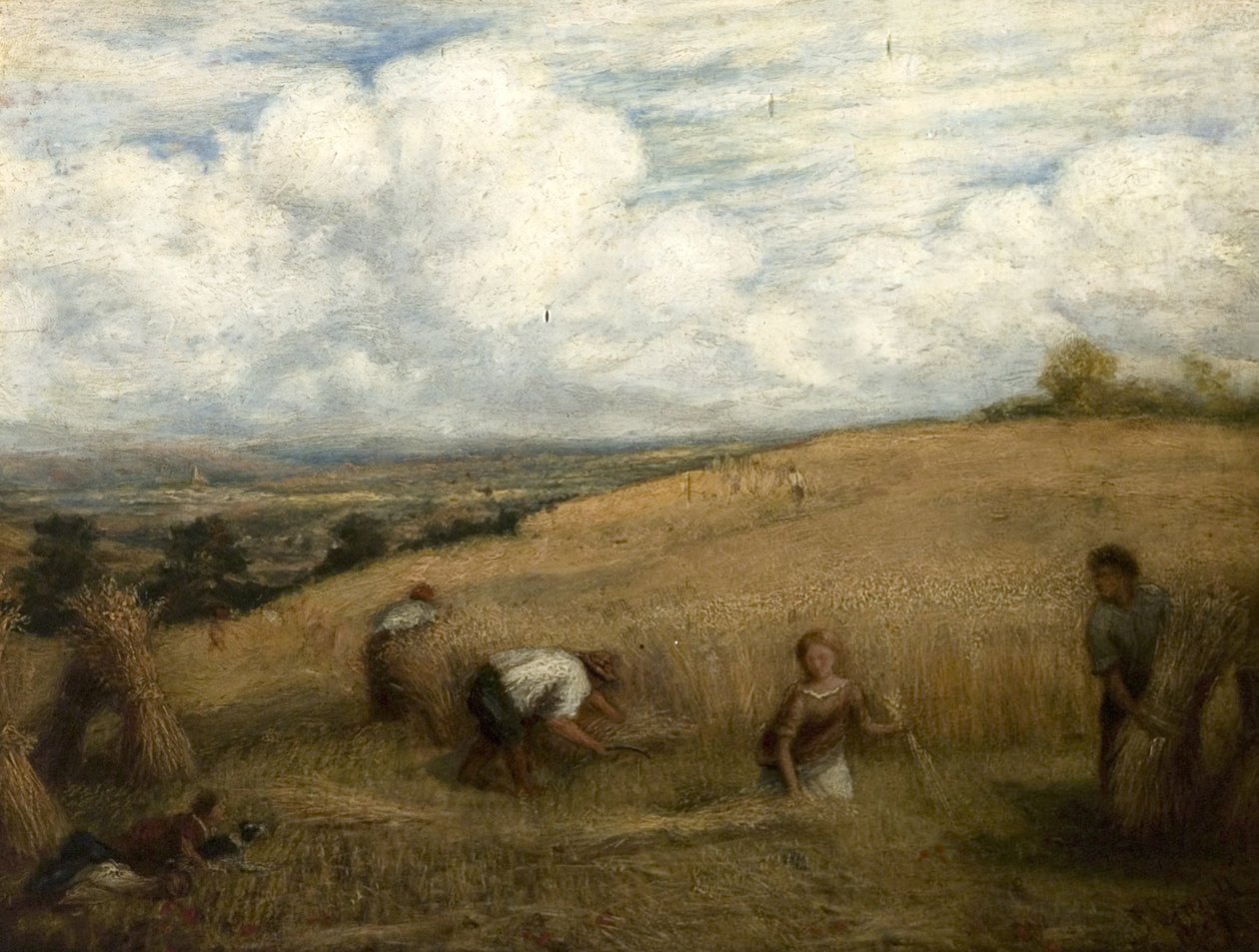 Sadonkorjuu, 1857 tekijältä John Linnell