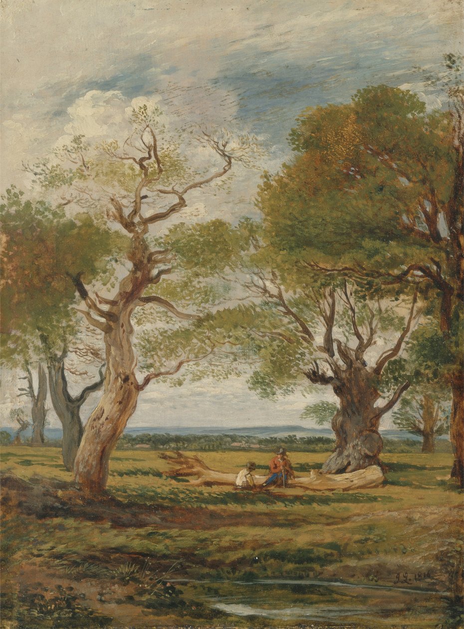 Maisema hahmoilla tekijältä John Linnell