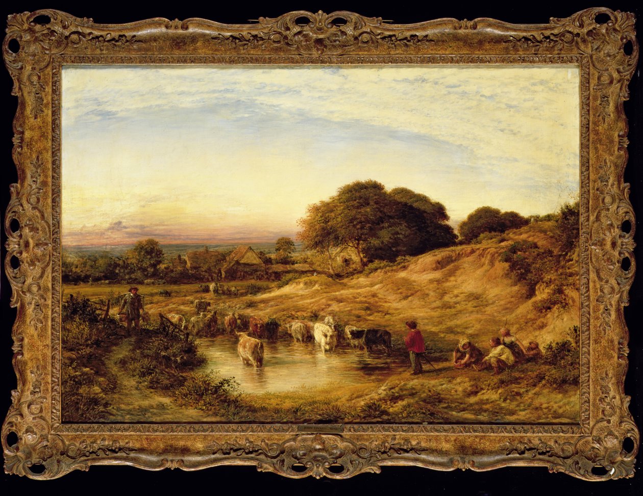 Auringonlasku, 1860 tekijältä John Linnell