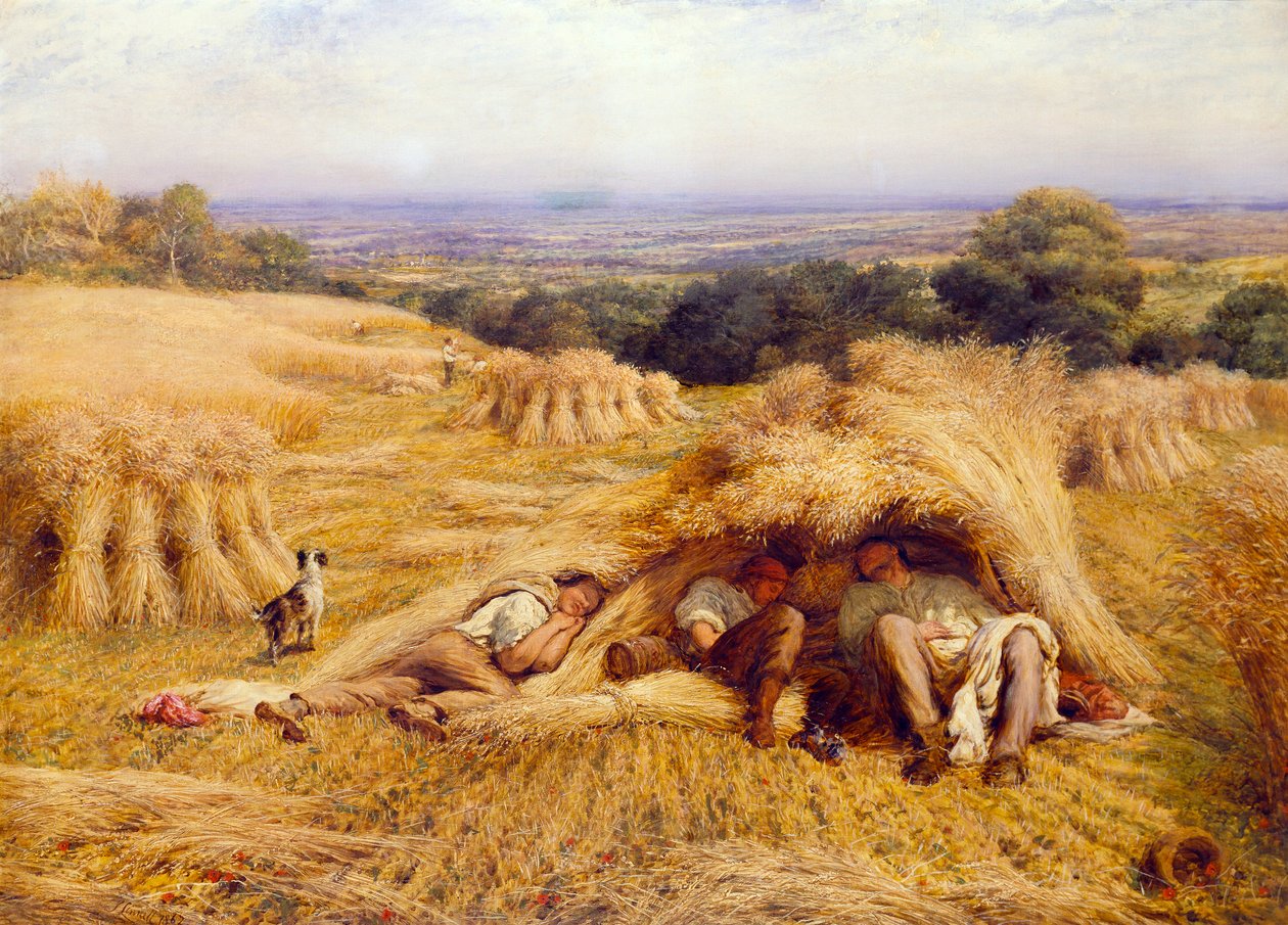 Keskipäivän lepo, 1862 tekijältä John Linnell