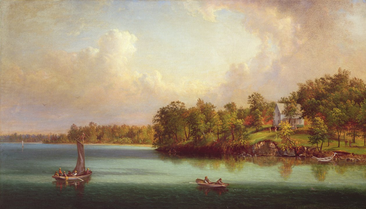 Kesäpäivä järvellä, noin 1880 tekijältä John Linton Chapman