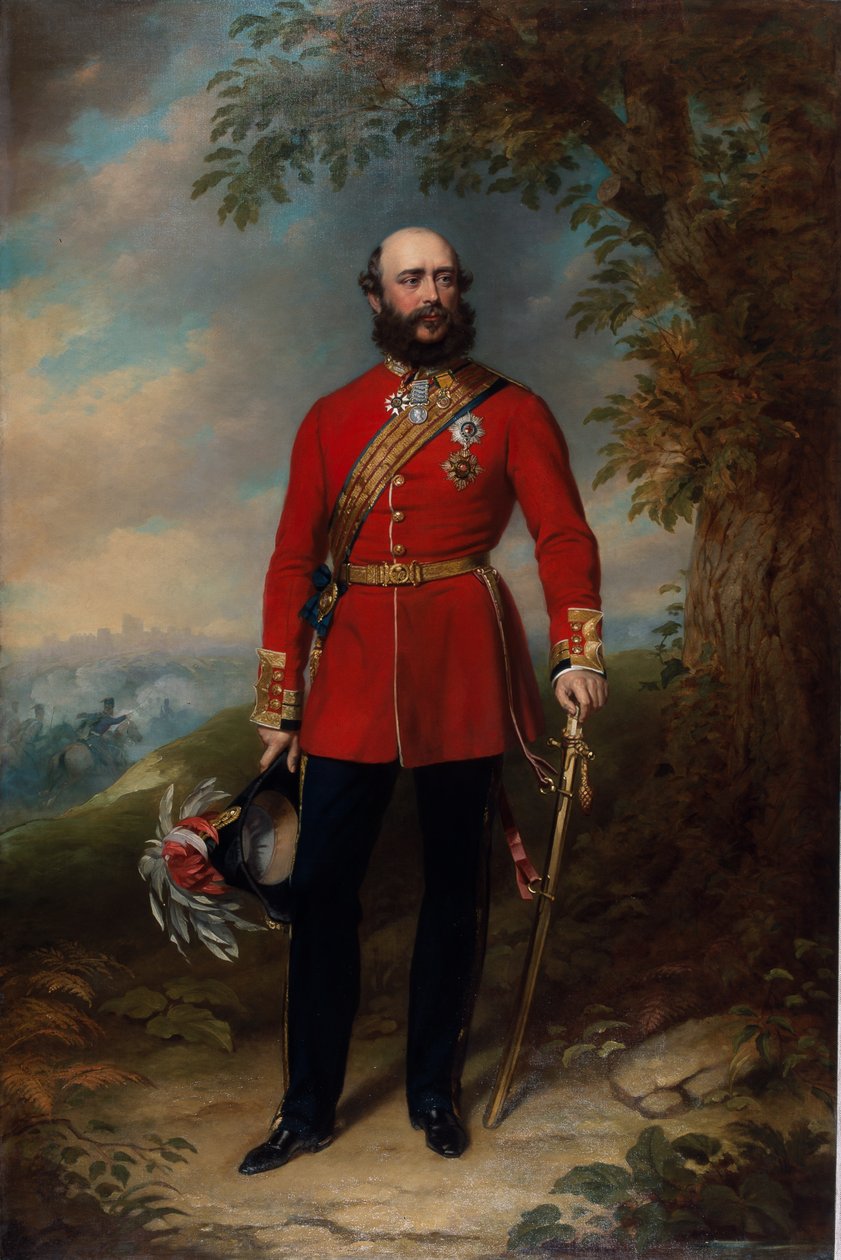 Kenttämarsalkka HRH George William Frederick Charles, Cambridgen toinen herttua, noin 1862 tekijältä John Lucas