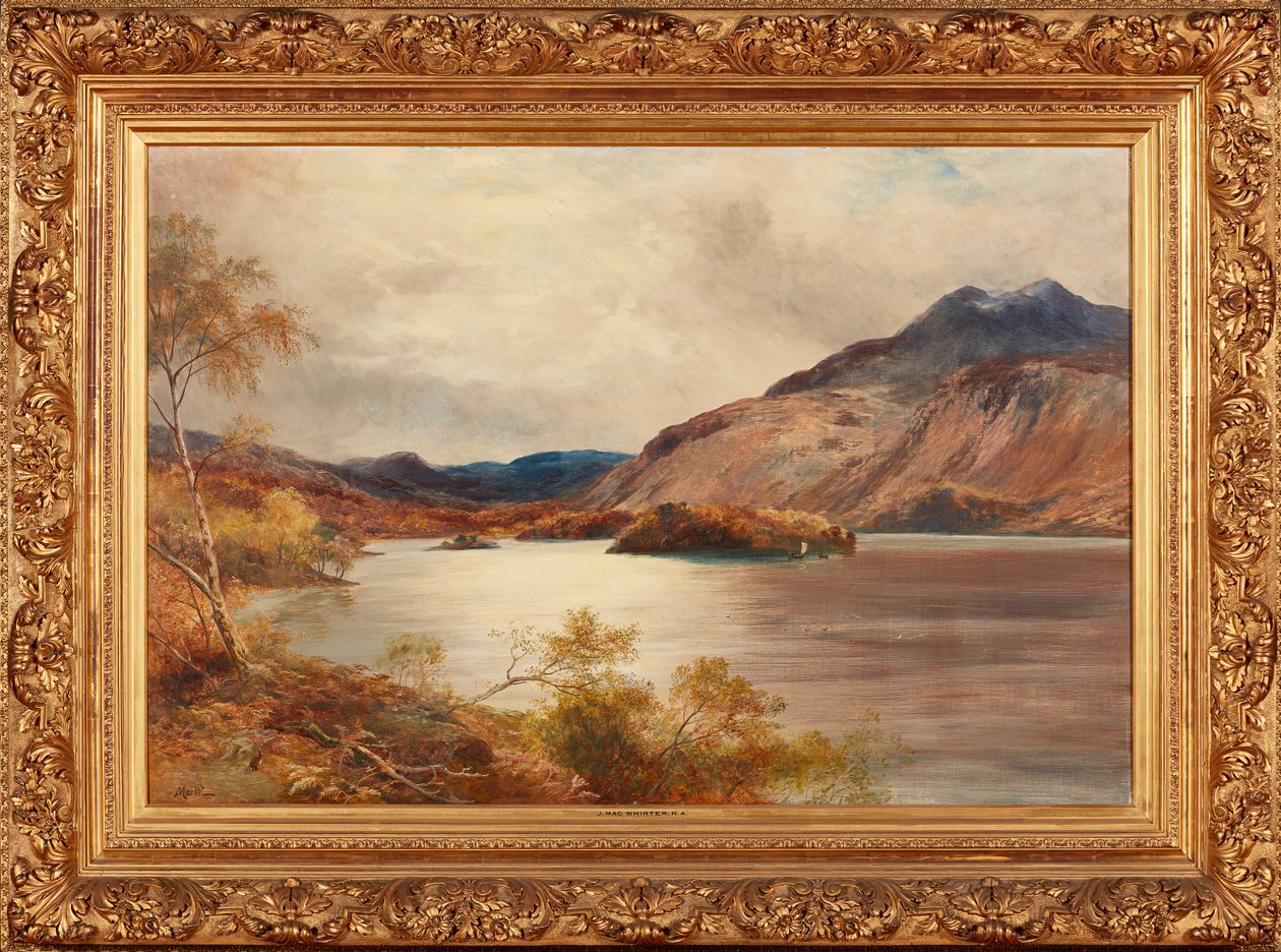 Loch Katrine (öljy kankaalle) tekijältä John MacWhirter