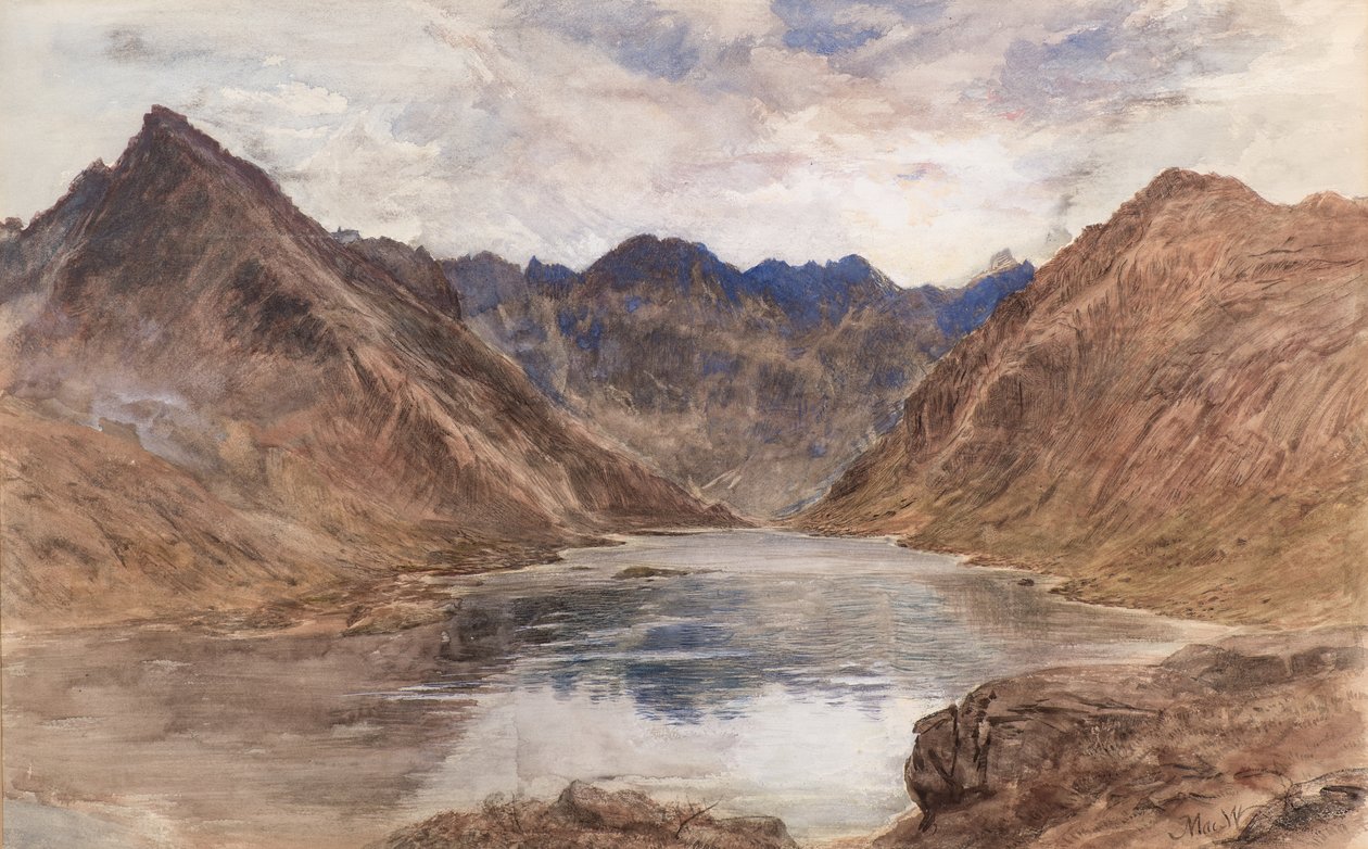 Vuoristo hiljaisuus tekijältä John MacWhirter