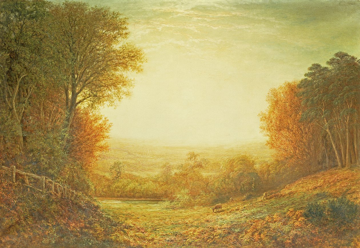 Hampstead Heathissa vuonna 1862 tai Kun aurinko loistossa hämärtyy, 1862 tekijältä John MacWhirter