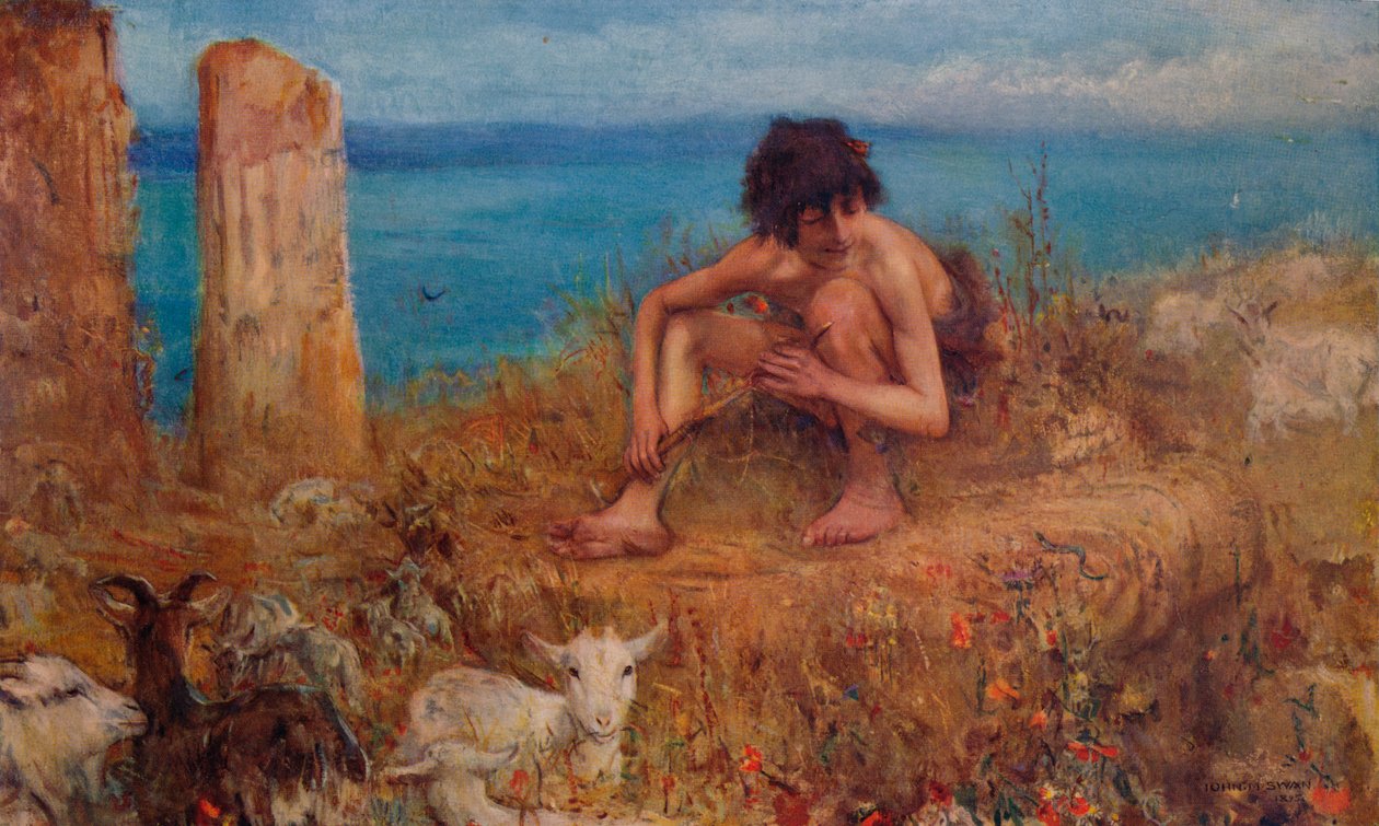 Vuohipaimen, 1895 tekijältä John Macallan Swan