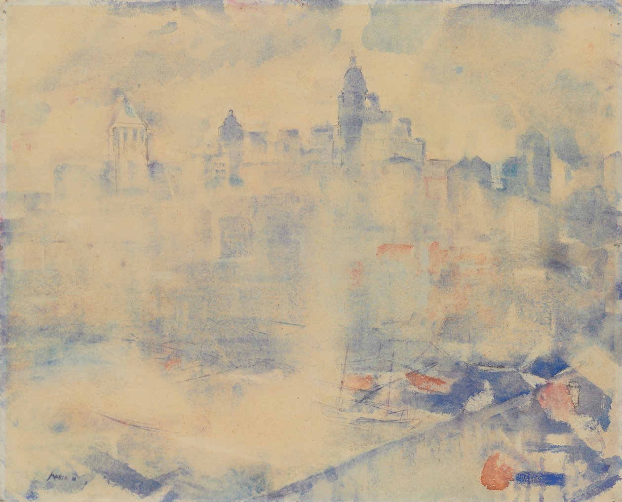 Manhattan Skyline tekijältä John Marin