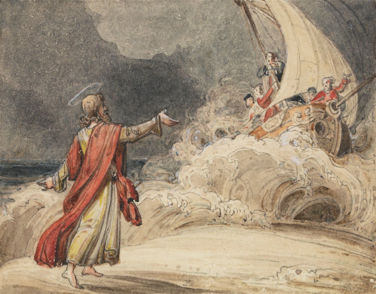 Kristus pysäyttää myrskyn tekijältä John Martin