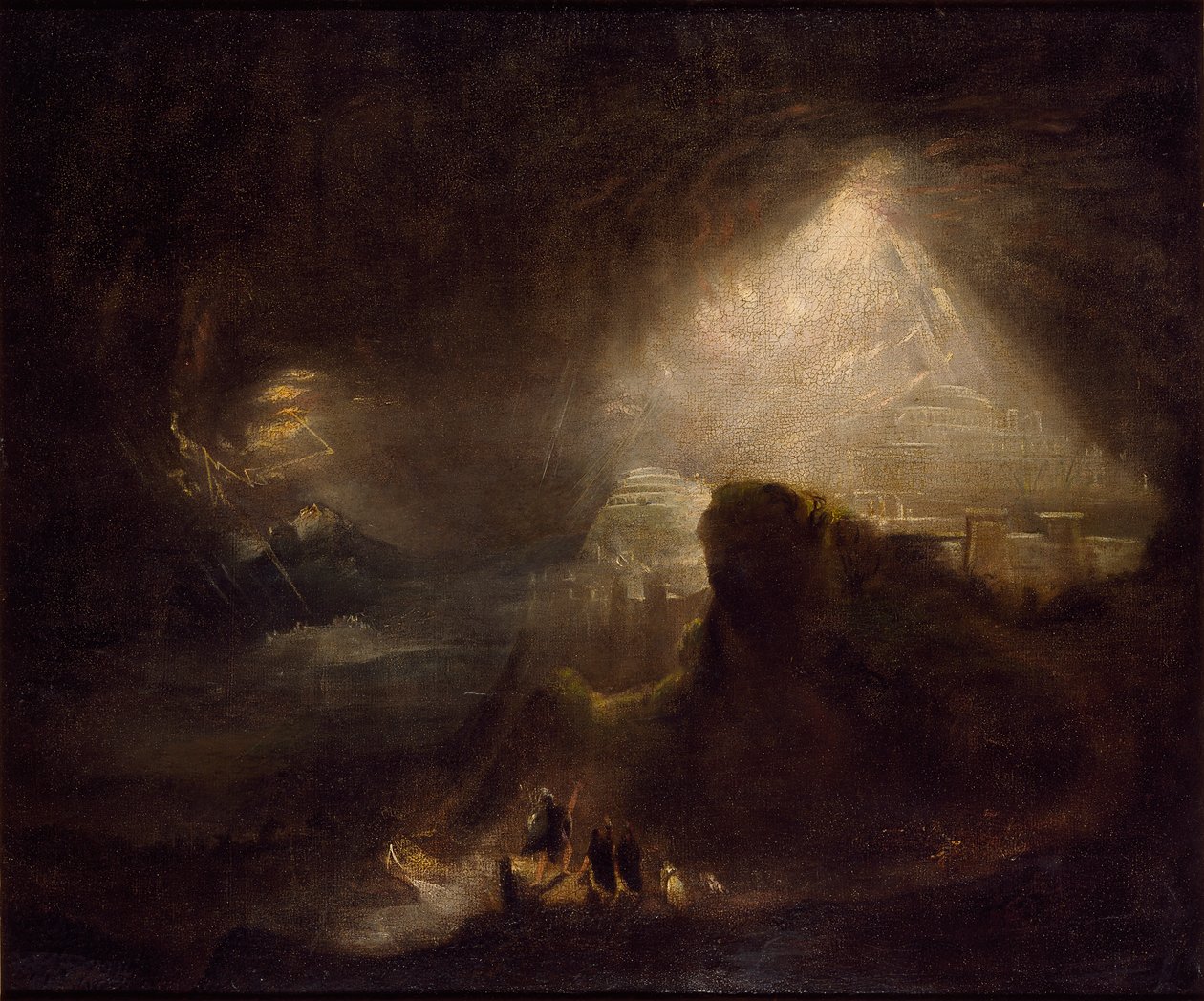 Joshua käskee Auringon pysähtymään, 1822 tekijältä John Martin