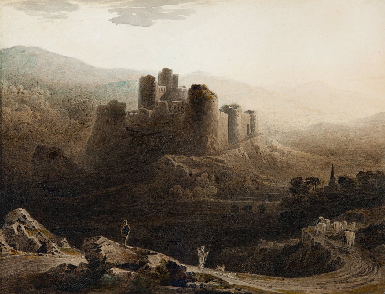 Kuunvalo - Chepstowin linna tekijältä John Martin