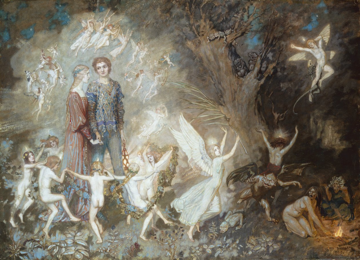 Jorinde ja Joringel noitapuussa tekijältä John Duncan