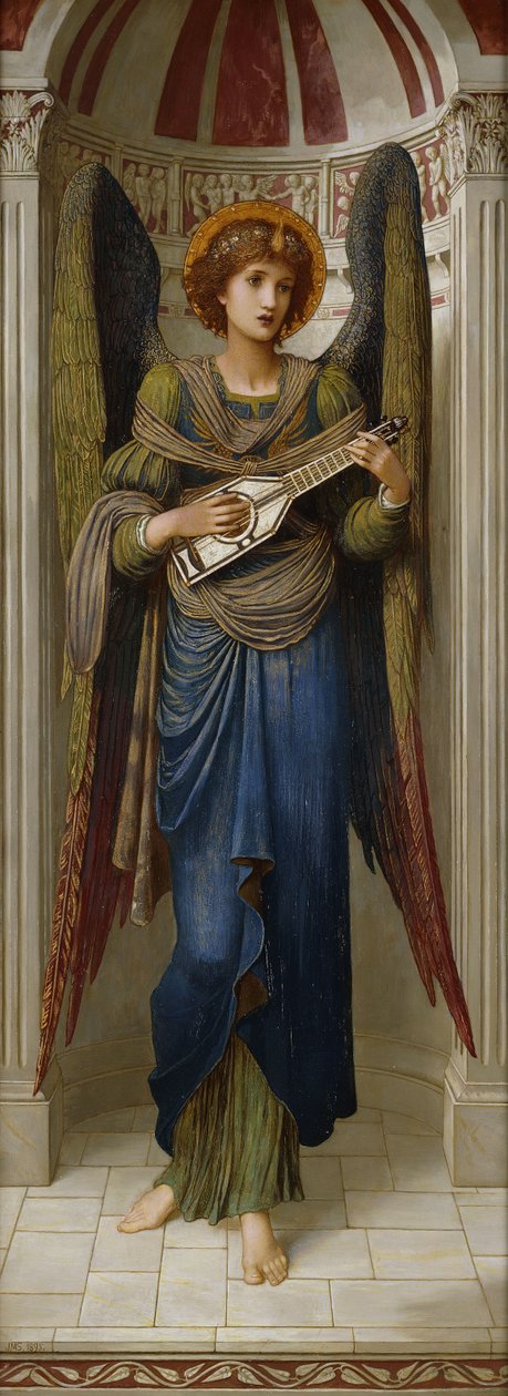 Enkelit, 1895 tekijältä John Melhuish Strudwick
