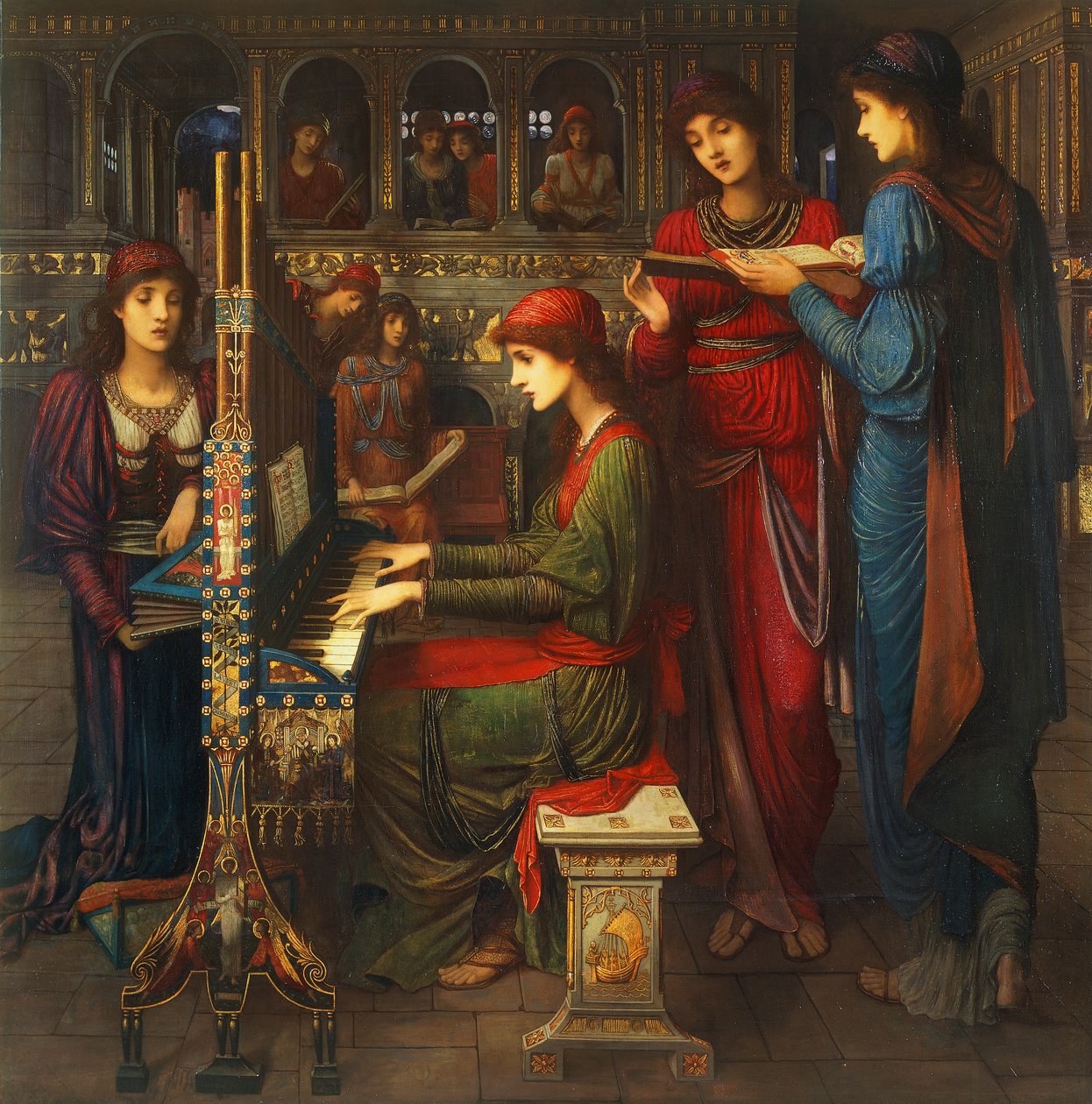 Evensong, St Cecilia tekijältä John Melhuish Strudwick