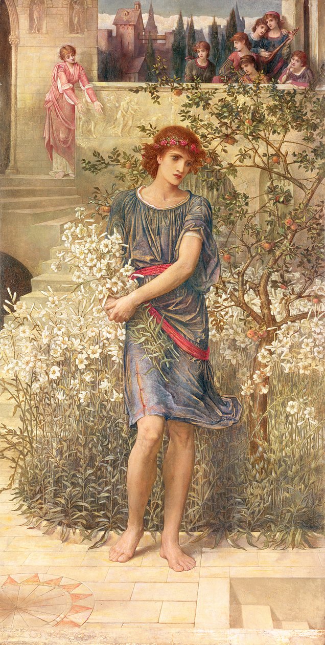 Rakkaani on mennyt alas puutarhaansa Laulujen laulusta tekijältä John Melhuish Strudwick