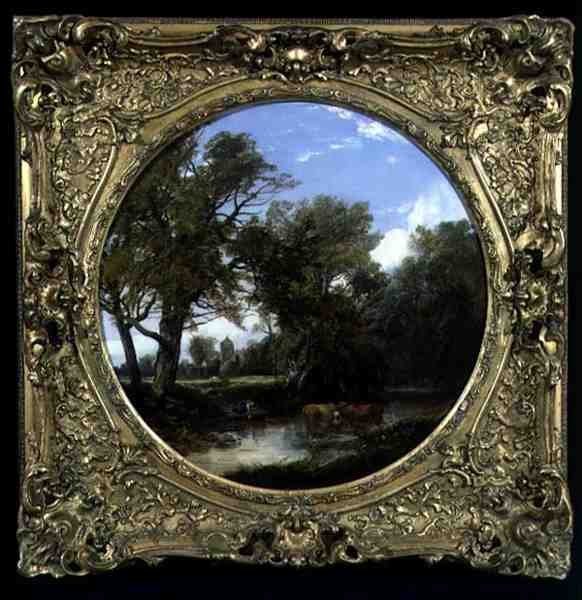 Norfolk River Scene (öljy kankaalle) tekijältä John Middleton