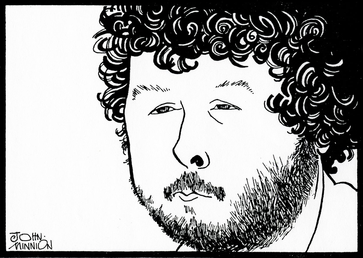 BIRTWISTLE, Harrison - karikatyyri John Minnion englantilainen säveltäjä English composer tekijältä John Minnion