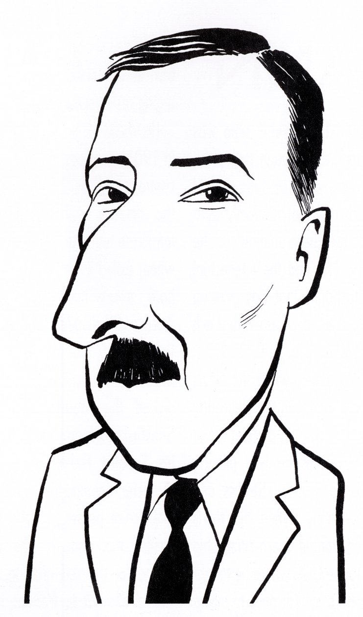 Stefan Zweig, karikatyyri tekijältä John Minnion