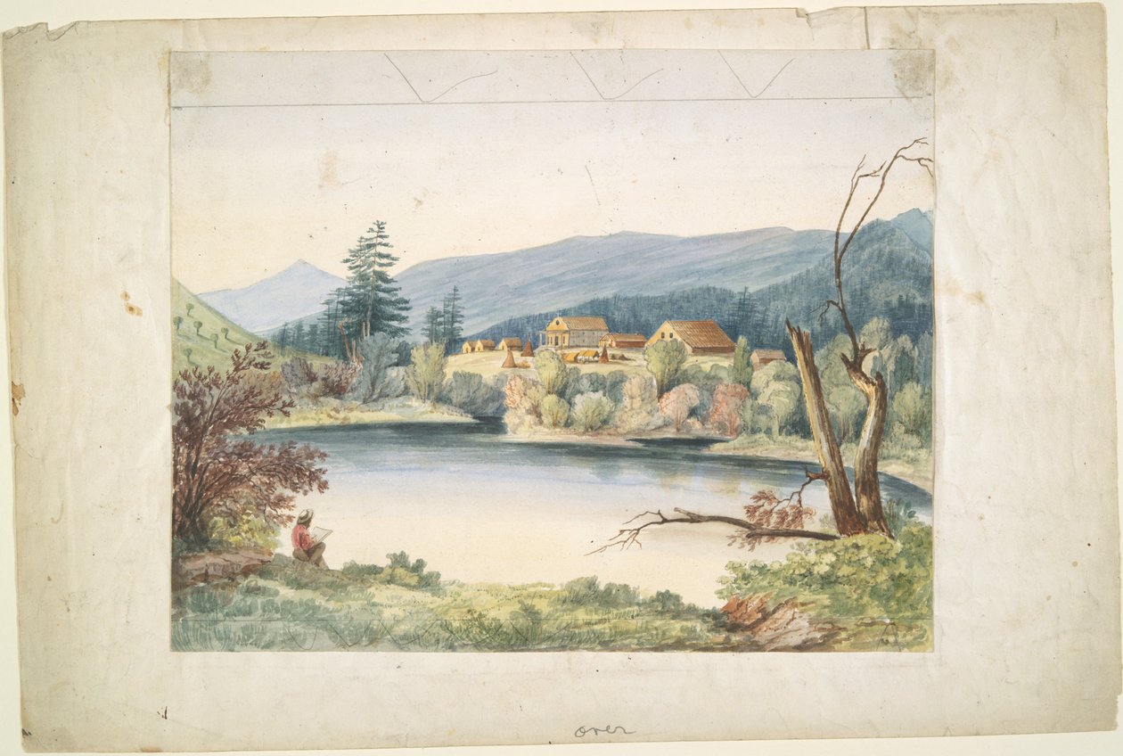 Coeur d’Alenen lähetysasema, St. Ignatius River tekijältä John Mix Stanley