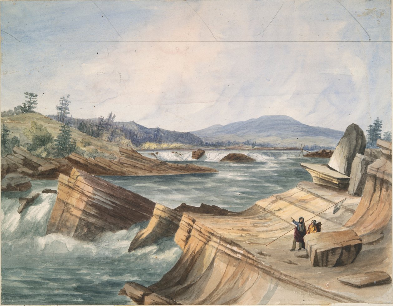 Kettle Falls, Columbia River tekijältä John Mix Stanley