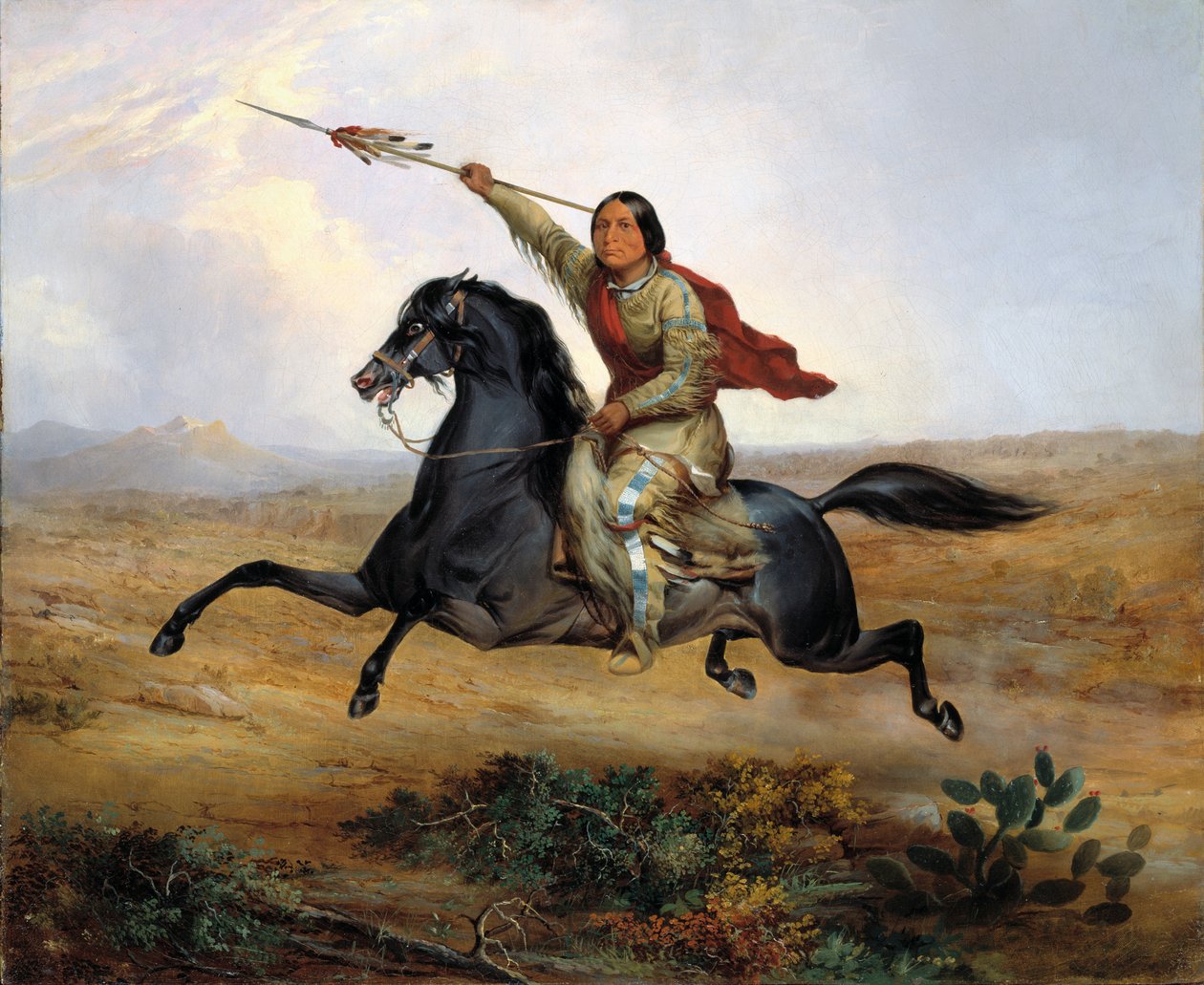 Ko-rak-koo-kiss, Towocconon soturi, 1844. tekijältä John Mix Stanley
