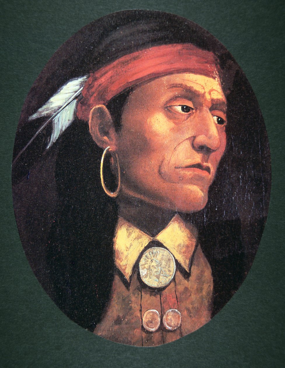 Pontiac (1720-69) 1763 (öljy kankaalle) tekijältä John Mix Stanley