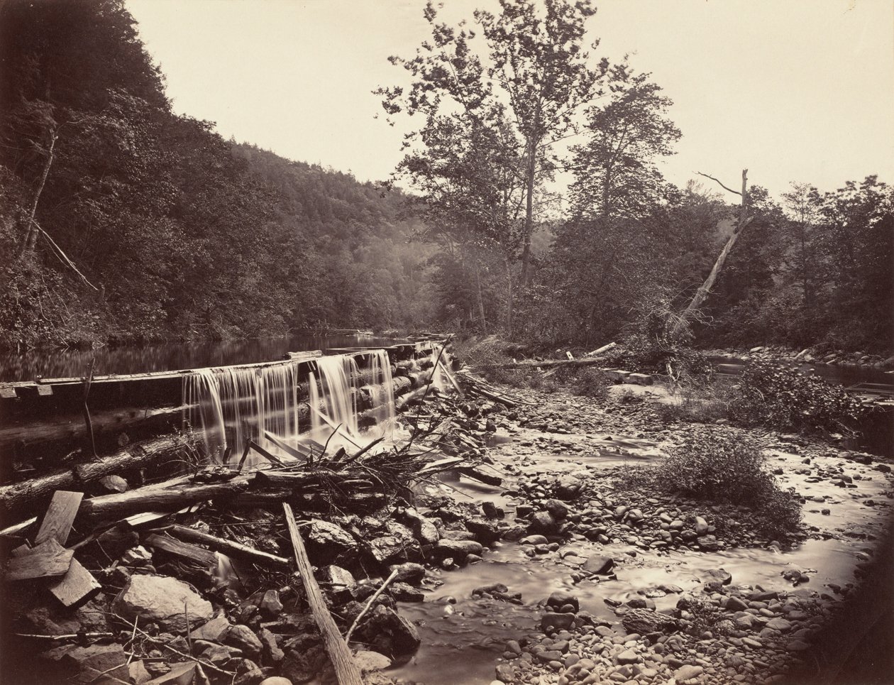 Broadheads Creek, Delaware Water Gap, 1863. tekijältä John Moran