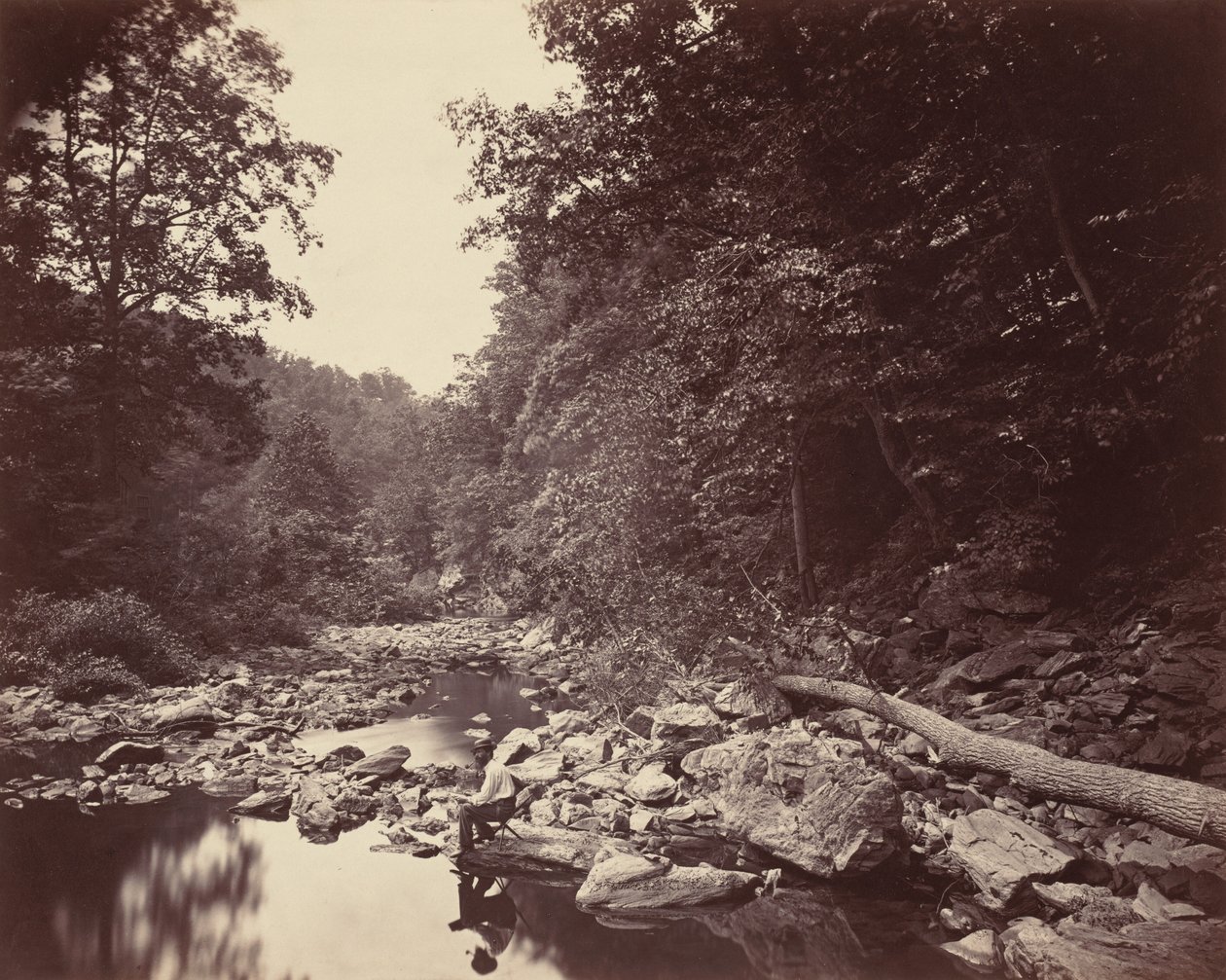 Wissahickon Creek lähellä Philadelphiaa tekijältä John Moran
