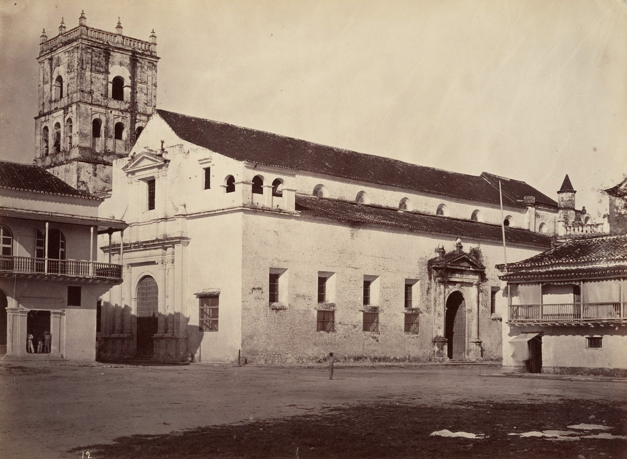 Trooppinen maisema, katedraali, Cartagena, 1871. tekijältä John Moran