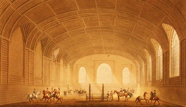 The Riding House from Views of the Royal Pavilion, Brighton, kirjoittanut John Nash tekijältä John Nash