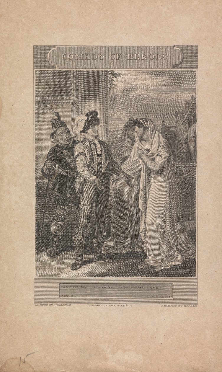 Virheiden komedia, näytös II, kohtaus II tekijältä John Neagle