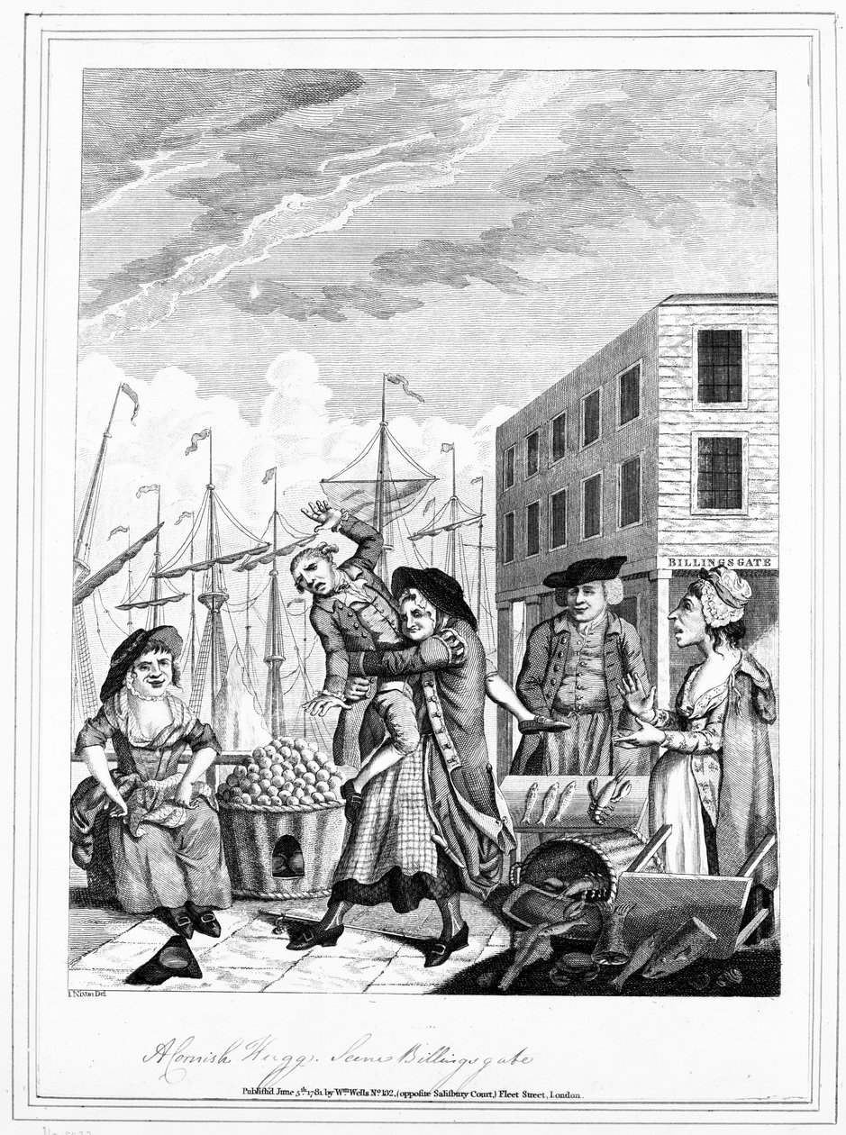 Cornish halaus Billingsgatessa, 1781 tekijältä John Nixon