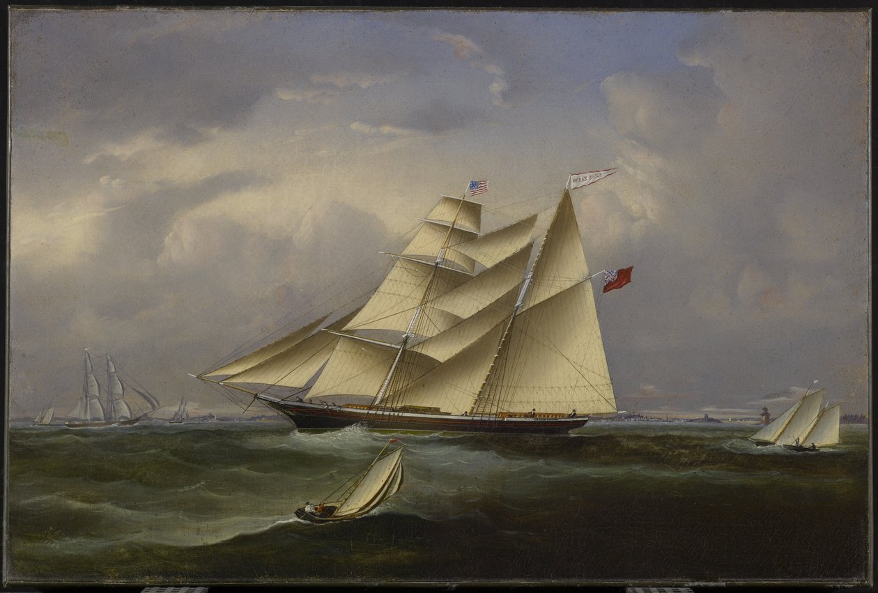 Ocean Bride lähtee Halifaxin satamasta, 1854 tekijältä John OBrien