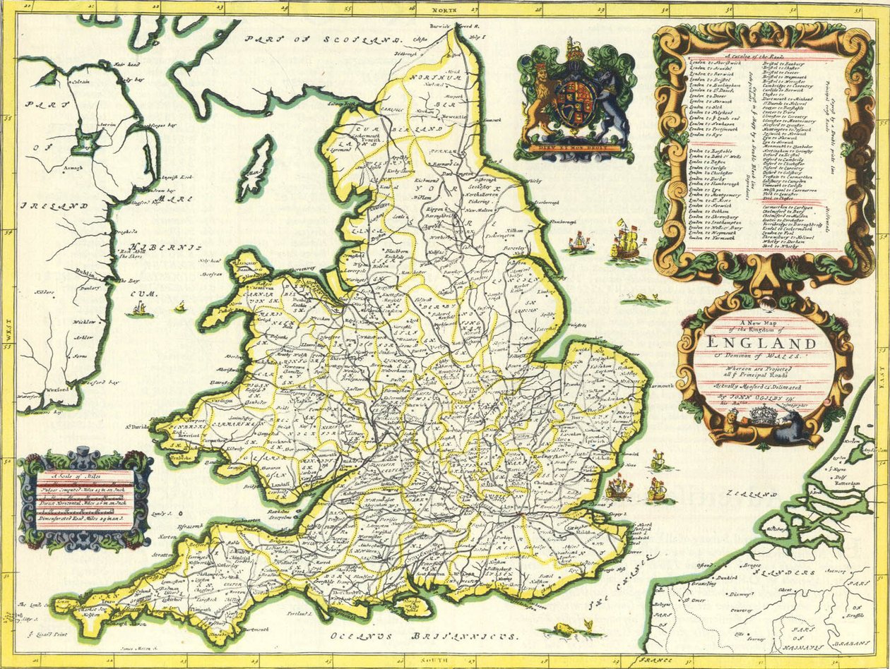 Britannia Atlas, 1675 tekijältä John Ogilby