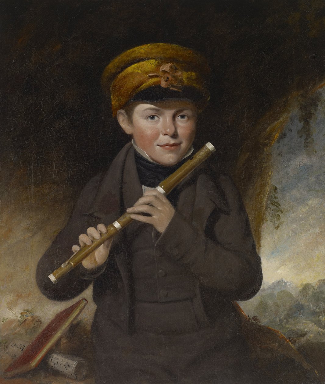John Gurney, pieni huilusoittaja, n. 1800 tekijältä John Opie