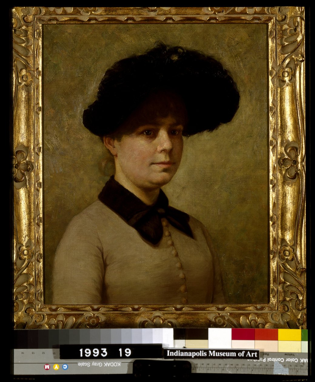 Muotokuva Mary Ethell Gertrude Walkerista (öljy kankaalle kiinnitetty masoniittiin) tekijältä John Otis Adams