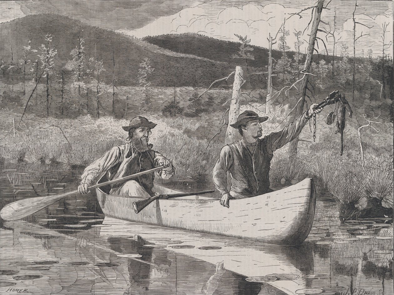 Trapping in the Adirondacks joka lauantai, osa. I, Uusi sarja, 24. lokakuuta 1870. tekijältä John Parker Davis