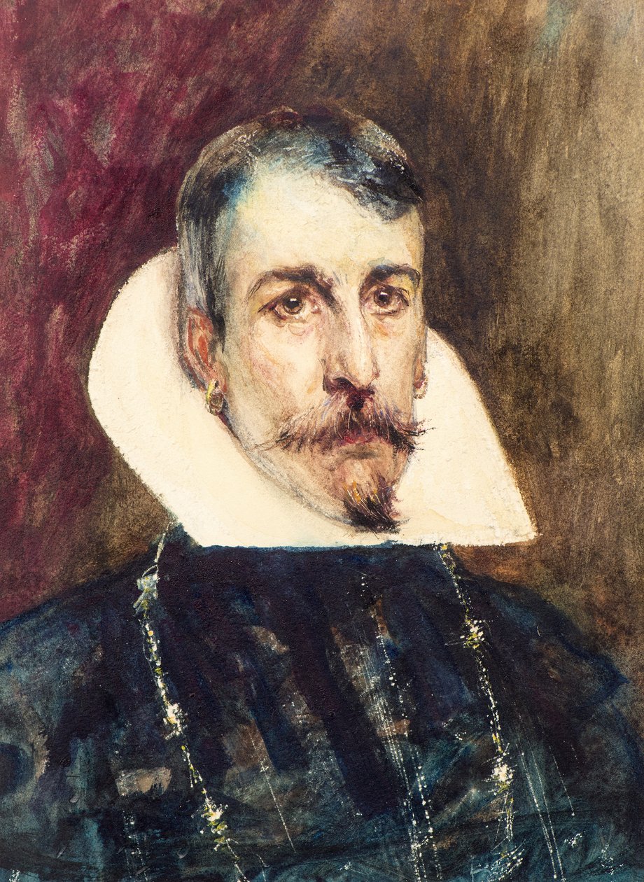 Espanjan Grandee, n. 1892 (akvarelli) tekijältä John Pettie