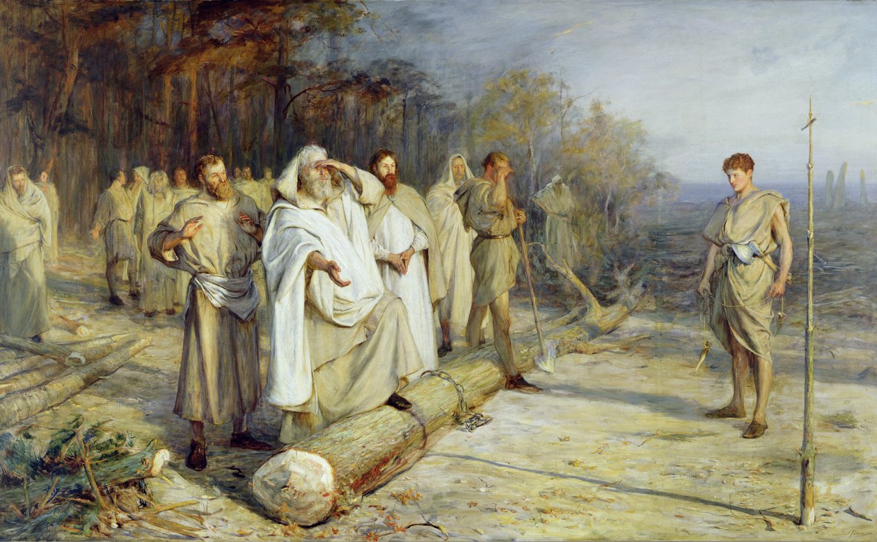 Varhaiskristillisen alttarin paikan korjaaminen tekijältä John Pettie