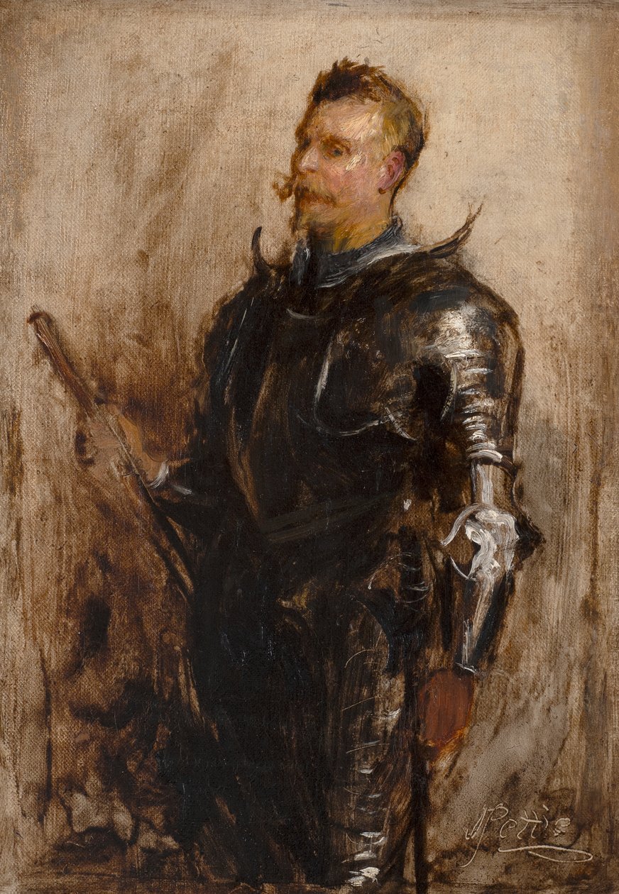 Tutkimus ritarista (öljy kankaalle) tekijältä John Pettie