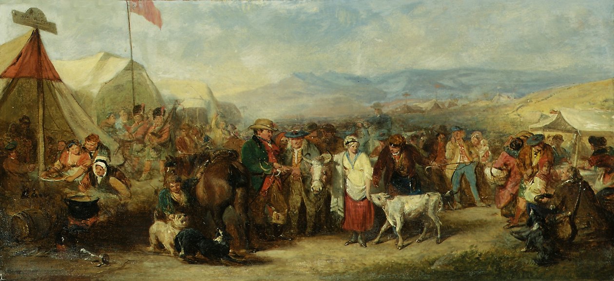 Luonnos "A Scotch Fair" -messuille tekijältä John Phillip