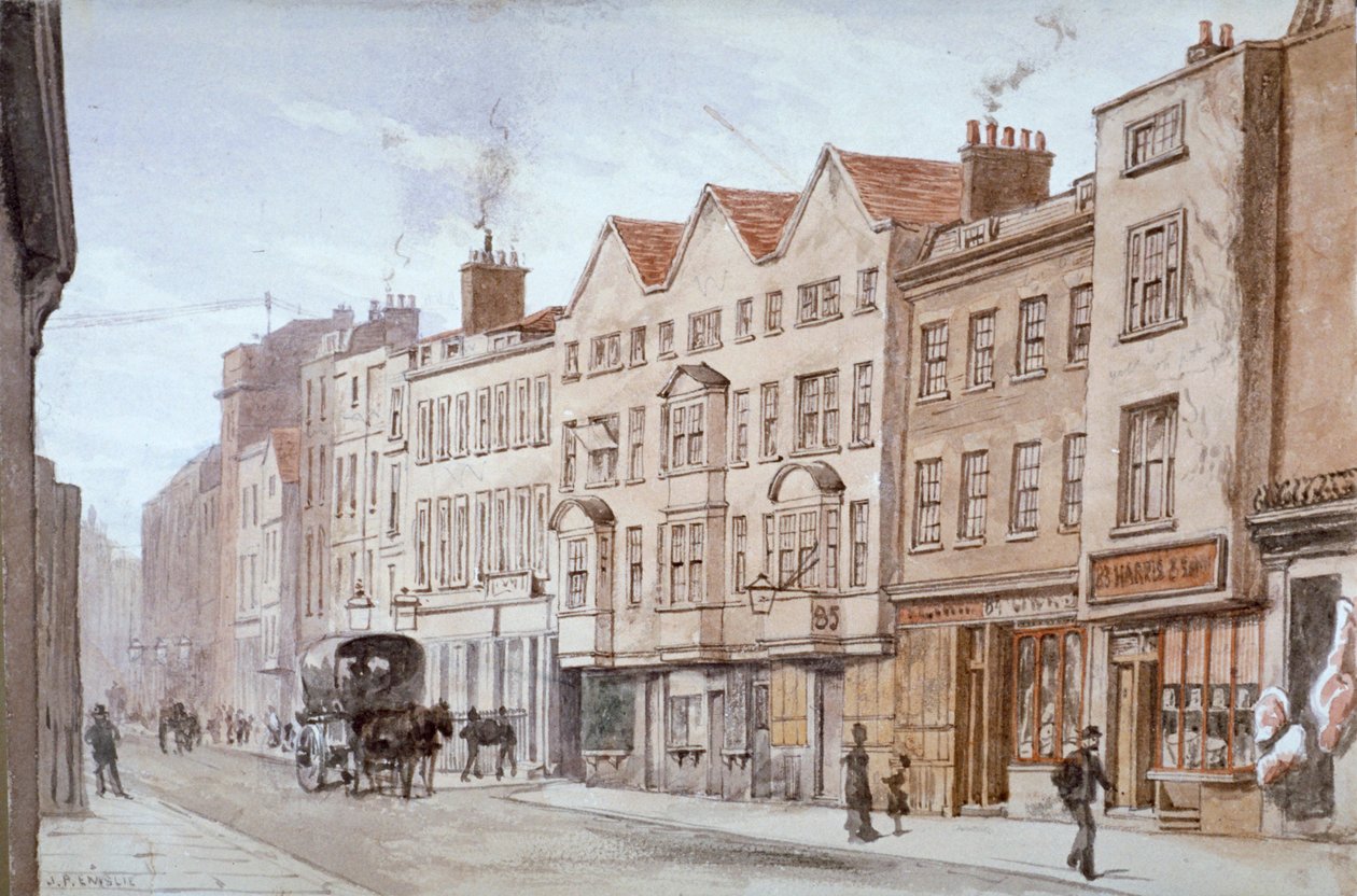 Fetter Lane, Lontoon kaupunki, 1875 tekijältä John Phillipps Emslie