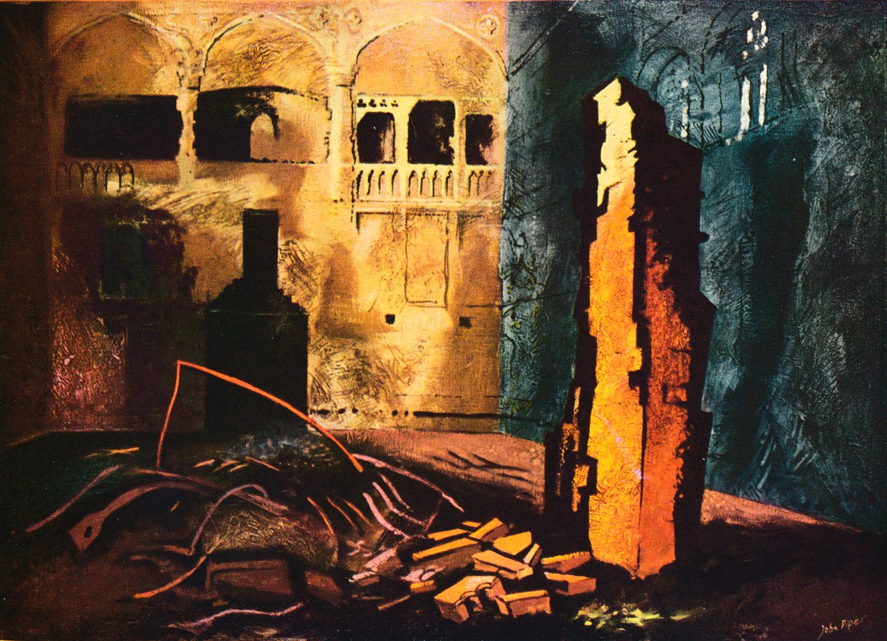 "Neuvostohuone, alahuone", 1941 tekijältä John Piper