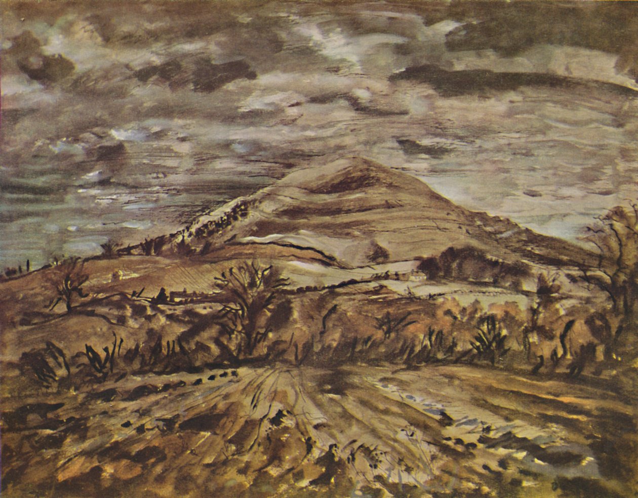 "Hambledon Hill, Dorset", 1946 tekijältä John Piper