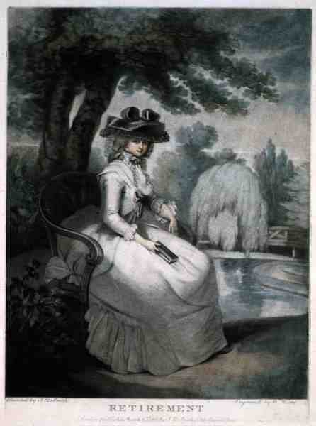 Eläkkeelle siirtyminen, kaiverrus William Ward (1766-1826), pub. taiteilijan toimesta tekijältä John Raphael (after) Smith