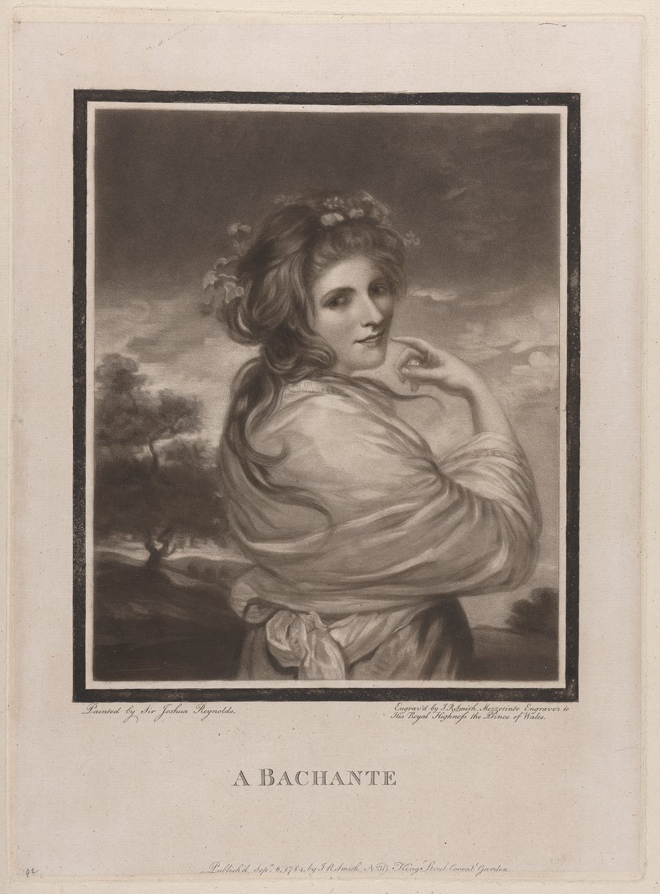 Bachante (Emma Hart, myöhemmin Lady Hamilton) tekijältä John Raphael Smith