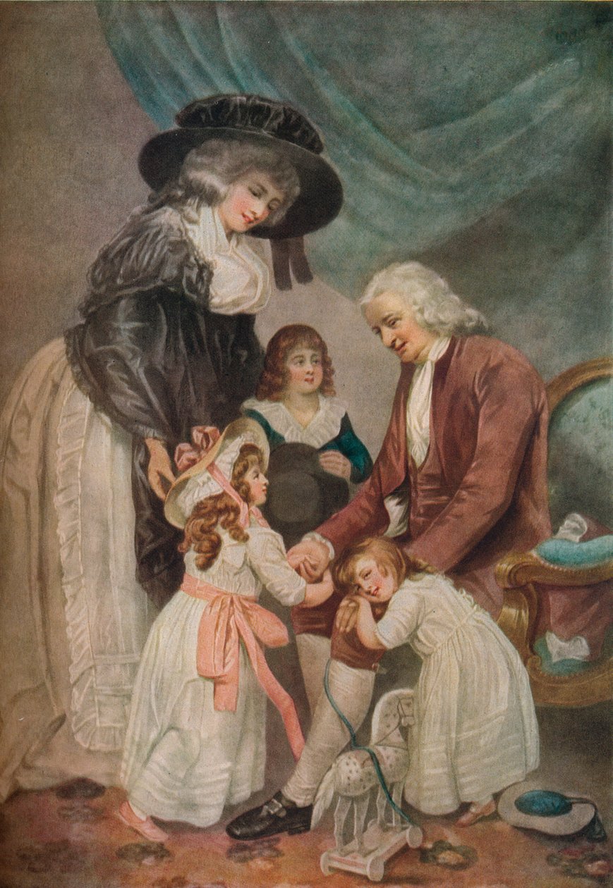 Vierailu isoisän luona, 1788, 1916 tekijältä John Raphael Smith