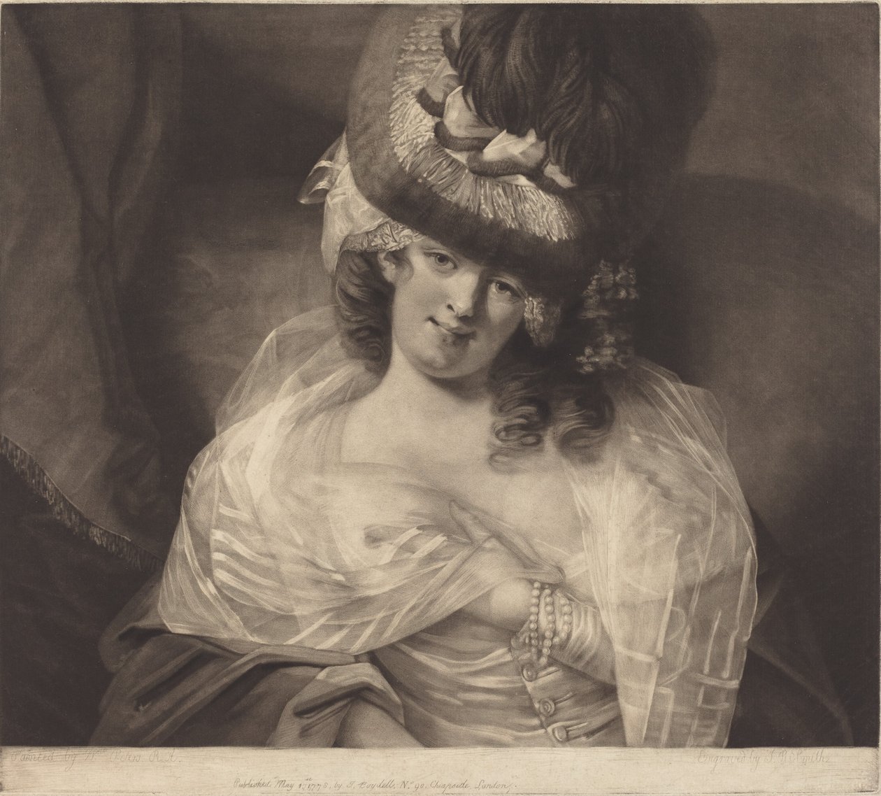 Love in Her Eyes Sits Playing, 1778. tekijältä John Raphael Smith