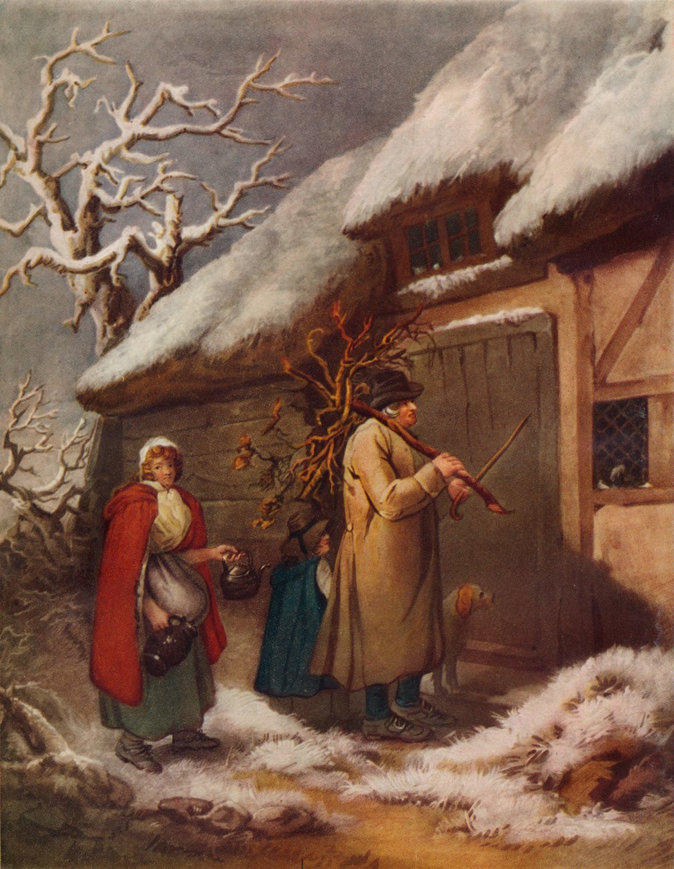 Mökkiperhe, 1700-luku, 1916 tekijältä John Raphael Smith