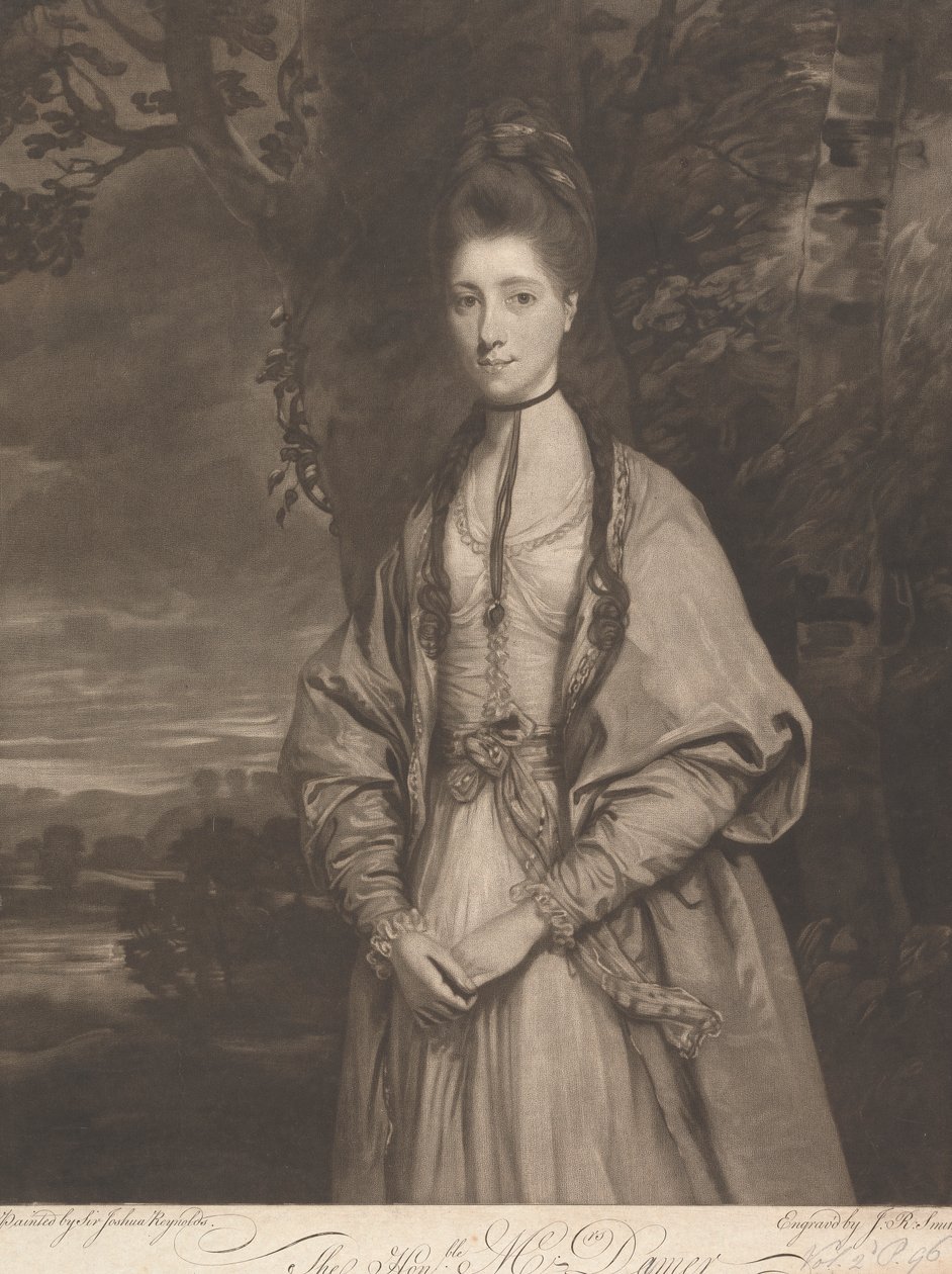 Arvoisa rouva Anne Seymour Damer (s. Conway) tekijältä John Raphael Smith
