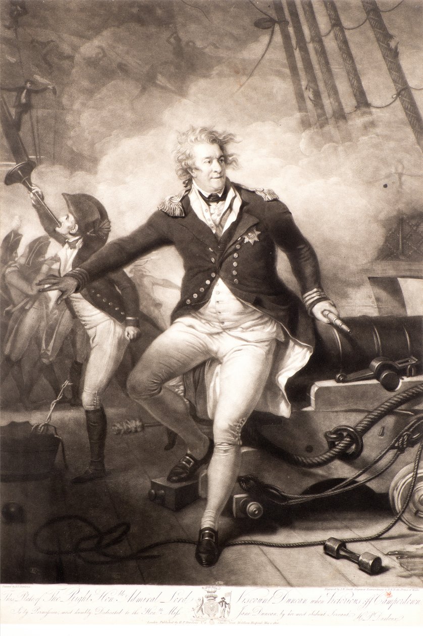 Varakreivi Duncan Victorious Camperdownista tekijältä John Raphael Smith
